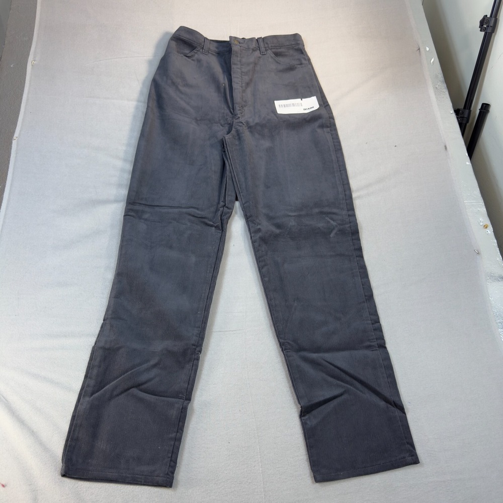 Vintage Sears Corduroy Pants 16 tall Womens Gray USA High waisted Western Disco